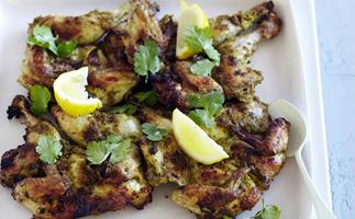 spiced roasted chickens with coriander