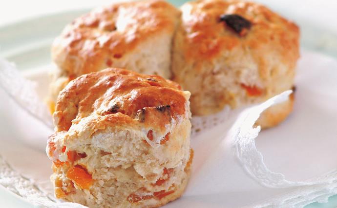Apricot and almond scones