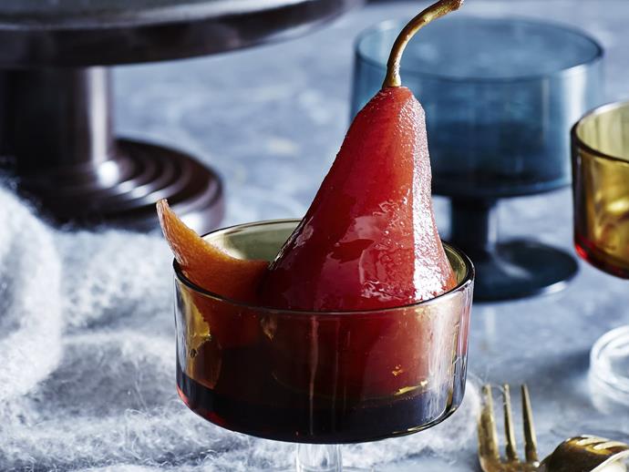 **[Vanilla & red wine poached pears](https://www.womensweeklyfood.com.au/recipes/vanilla-and-red-wine-poached-pears-8825|target="_blank")**