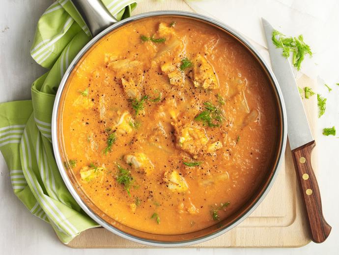 **[Italian fish and fennel soup](https://www.womensweeklyfood.com.au/recipes/italian-fish-and-fennel-soup-8540|target="_blank")**
