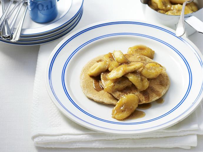 **[Buckwheat pancakes with caramelised bananas](https://www.womensweeklyfood.com.au/recipes/buckwheat-pancakes-with-caramelised-bananas-8186|target="_blank")**