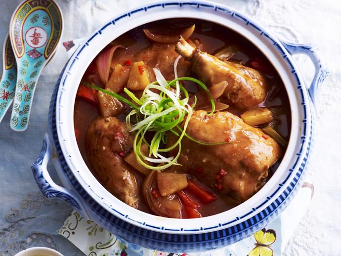 An uncomplicated Asian-style [sweet and sour chicken soup](https://www.womensweeklyfood.com.au/recipes/sweet-and-sour-chicken-soup-3090|target="_blank") packed to the brim with delicious flavours.