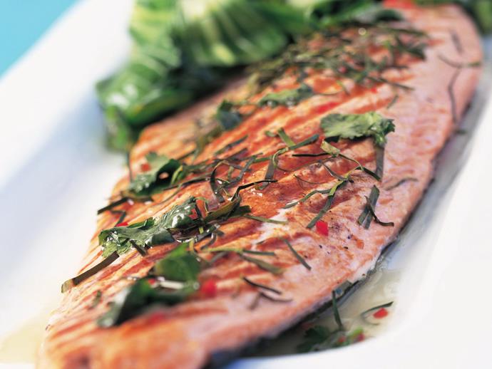 **[Slow-roasted salmon with asian greens](https://www.womensweeklyfood.com.au/recipes/slow-roasted-salmon-with-asian-greens-3112|target="_blank")**