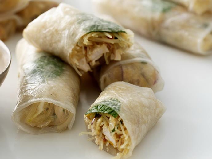 These [rice-paper rolls](https://www.womensweeklyfood.com.au/recipes/vietnamese-rice-paper-rolls-8297|target="_blank") because they have a fresh flavour, use healthy ingredients and can be made ahead of time, a real bonus!