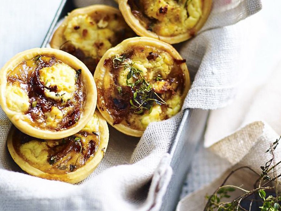 If a frittata is a pie without pastry then a quiche is somewhere in between - perfect for your Kmart pie maker. We love these [goat's cheese and zucchini flower mini quiches](https://www.womensweeklyfood.com.au/recipes/goats-cheese-and-zucchini-flower-quiches-4053|target="_blank"). [Goat's cheese with caramelised onion](https://www.womensweeklyfood.com.au/recipes/caramelised-onion-and-goats-cheese-quiches-14693|target="_blank") is also delightful, as are these [mini ham and corn quiches.](https://www.womensweeklyfood.com.au/recipes/mini-ham-and-corn-quiches-14370|target="_blank")