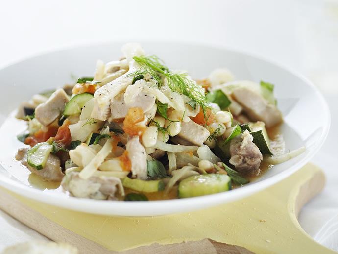 **[Italian chicken stew](https://www.womensweeklyfood.com.au/recipes/italian-chicken-stew-7781|target="_blank")**

Delight in this warming, hearty Italian inspired hotpot with juicy chicken, delicious vegies and plenty of filling, fibre-filled beans. The fennel adds a nice aniseed flavour, but is not overpowering.