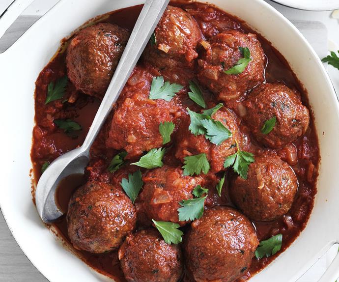 spanish spicy pork and veal meatballs