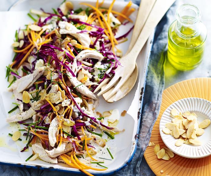 BLUE CHEESE, APPLE & BARBECUED CHICKEN SLAW
