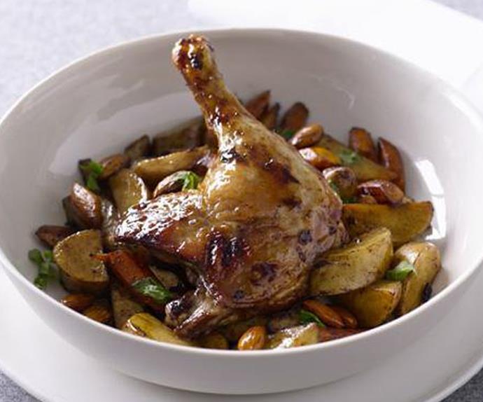 SLOW-ROASTED DUCK WITH BALSAMIC VEGETABLES