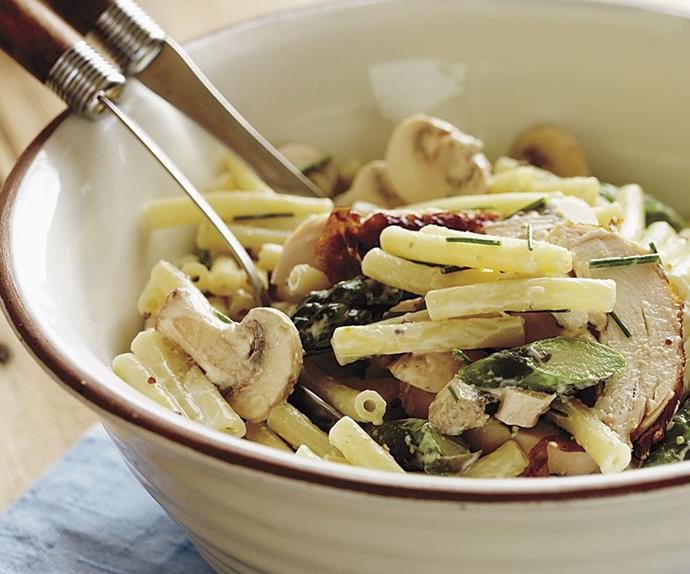 chicken and asparagus pasta salad
