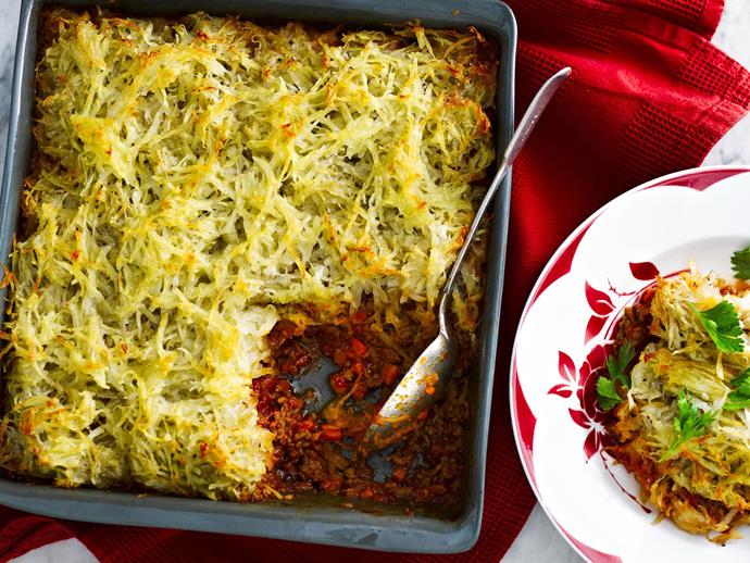 **[Rösti cottage pie](https://www.womensweeklyfood.com.au/recipes/roesti-cottage-pie-14434|target="_blank")**

Lovely as creamy mashed potato is, there's something addictive about the crispy, golden rösti topping of this cottage pie.