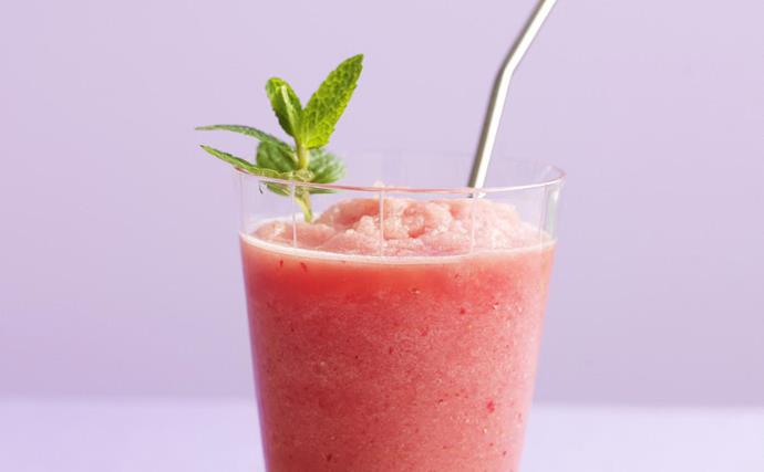 watermelon and berry frappé