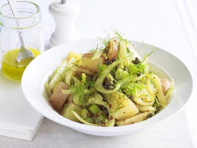 **[Potato, fennel and caper salad](https://www.womensweeklyfood.com.au/recipes/potato-fennel-and-caper-salad-5956|target="_blank")**