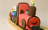 Choo-choo train birthday cake