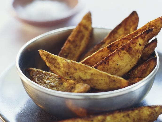 **[Cajun potato wedges](https://www.womensweeklyfood.com.au/recipes/cajun-potato-wedges-13408|target="_blank")**

Cajun cooking is a meeting of French and Southern American cuisines. It is robust, country-style cooking that makes generous use of spices ­ especially pepper and chilli.