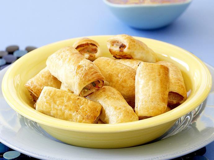 **[Sweet chilli chicken puffs](https://www.womensweeklyfood.com.au/recipes/sweet-chilli-chicken-puffs-5601|target="_blank")**