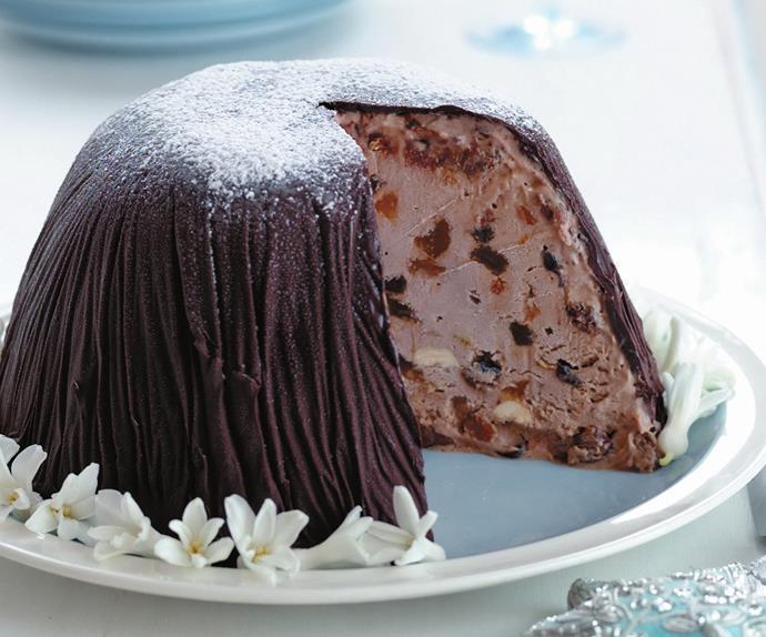 frozen christmas pudding