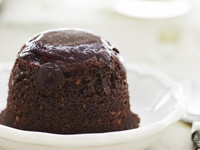 **[Black forest upside-down puddings](https://www.womensweeklyfood.com.au/recipes/black-forest-upside-down-puddings-13263|target="_blank")**

Served with warm custard, these chocolate and cherry puddings would add the perfect finishing touch to a dinner party.
