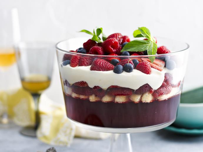The clue is in the name. This is, no question, the [ultimate berry trifle](https://www.womensweeklyfood.com.au/recipes/ultimate-berry-mascarpone-trifle-12269|target="_blank"). It is perfect for any special occasion.