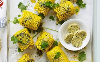 mexican corn with spicy butter