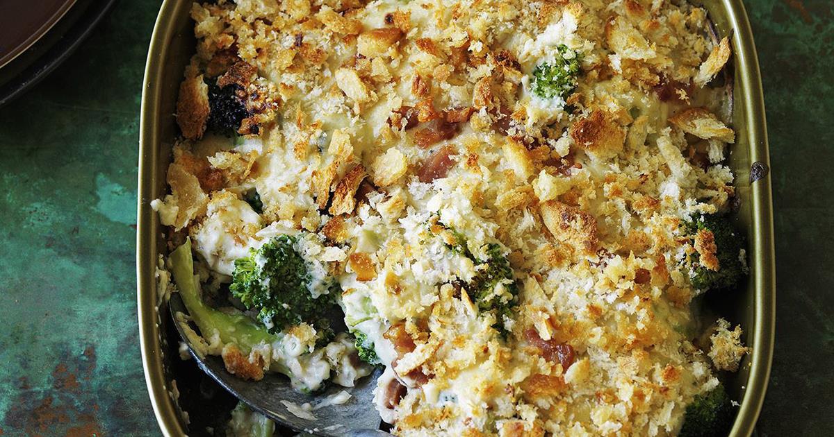 Broccoli, pancetta and blue cheese gratin | Australian Women's Weekly Food