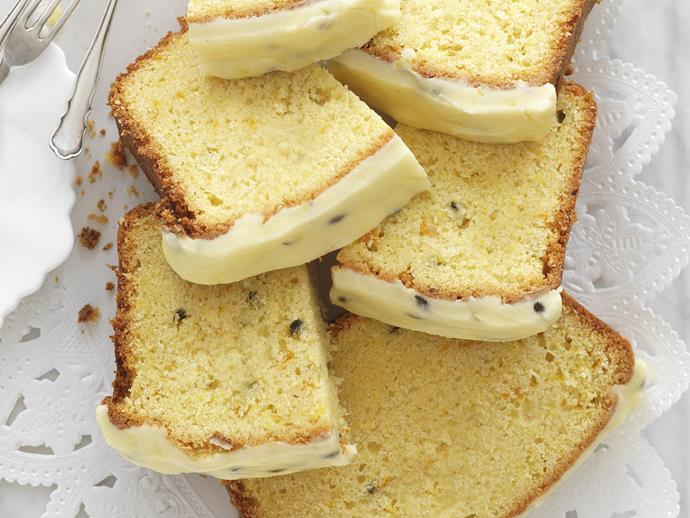 **[Orange and passionfruit cake with passionfruit icing](https://www.womensweeklyfood.com.au/recipes/orange-and-passionfruit-cake-with-passionfruit-icing-7473|target="_blank")**