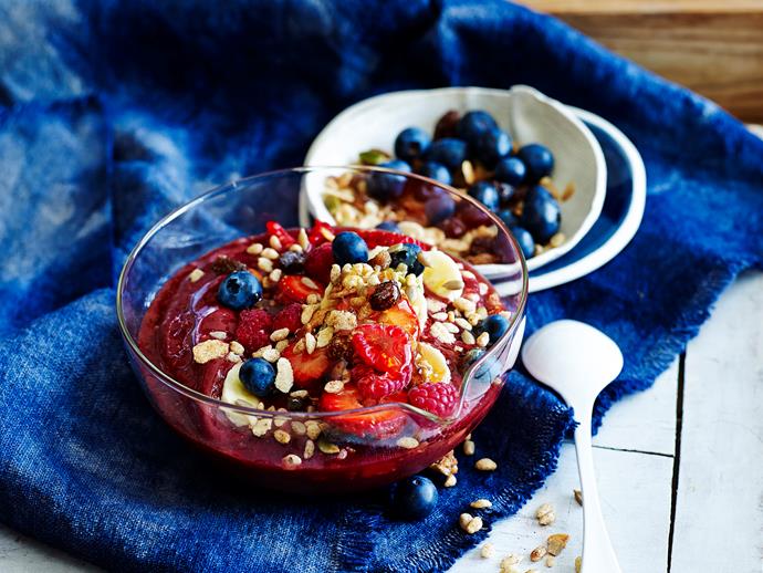 [Acai breakfast bowl](https://www.womensweeklyfood.com.au/recipes/acai-breakfast-bowl-28544|target="_blank"): Acai berries contain very high levels of antioxidants, good-for-you fatty acids along with loads of essential vitamins and minerals - great for cardiovascular health and reducing cancer risk.