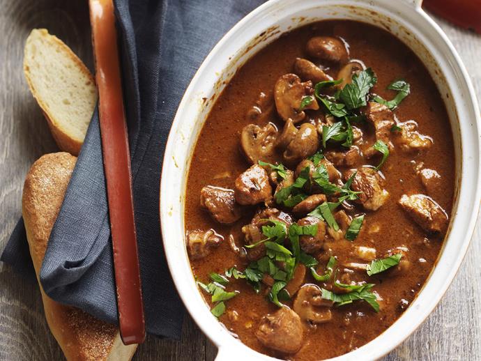 Hot, thick and hearty, this glorious [pork, mushroom and marsala stew](https://www.womensweeklyfood.com.au/recipes/pork-mushroom-and-marsala-stew-28585|target="_blank") makes the ultimate comfort food for a cool Winter evening. Scoop yourself a bowl straight out of the pot, and enjoy with a slice of crusty bread.