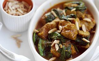 Afghani lamb and spinach curry