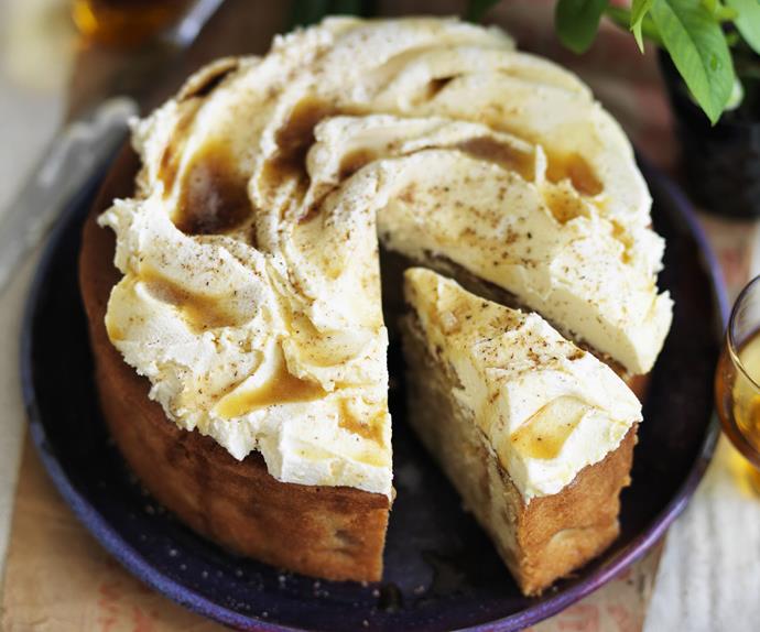 Apple cake with burnt butter frosting