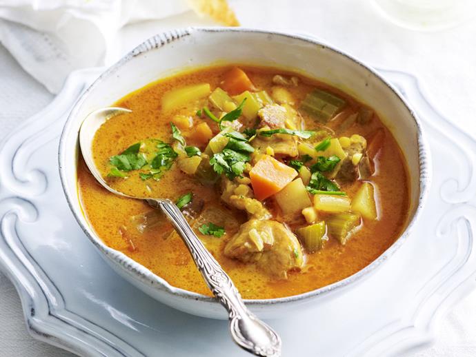 **[Mulligatawny soup](https://www.womensweeklyfood.com.au/recipes/mulligatawny-soup-6434|target="_blank")**

This is an anglo-Indian dish which translates as "pepper water".