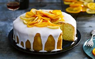 Buttery citrus orange and lemon cake