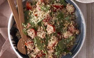 Couscous, tomato and rocket salad