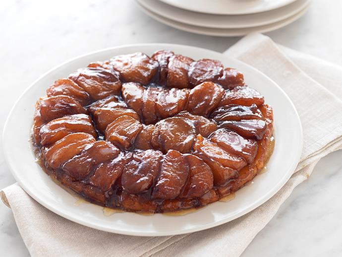 A classic dessert, the combination of sweet, caramelised apples with a sticky sauce and a crumbly, golden pastry is unbeatable. This [tarte tatin recipe](https://www.womensweeklyfood.com.au/recipes/tarte-tatin-28625|target="_blank") will leave you coming back for seconds.