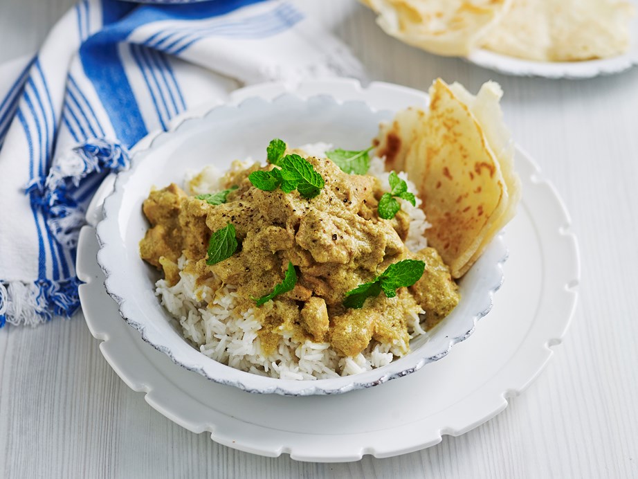 Thick with natural yoghurt, coconut cream and spices, this [chicken korma recipe](https://www.womensweeklyfood.com.au/recipes/julie-goodwins-chicken-korma-28633|target="_blank"), this mild and fragrant chicken curry is a warming dish the whole family will enjoy.