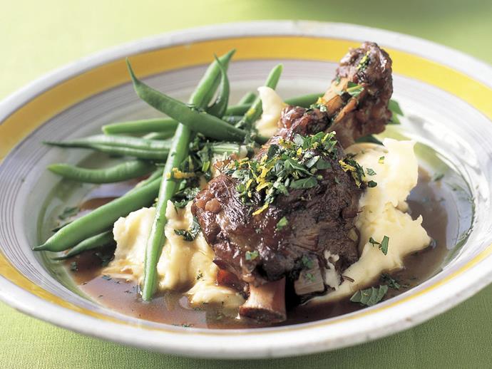 **[Lamb shank stew](https://www.womensweeklyfood.com.au/recipes/lamb-shank-stew-with-creamy-mash-6479|target="_blank")**

Creamy mash with tender lamb shanks that will melt in your mouth, all smothered in a rich gravy. The perfect mid-winter dinner.