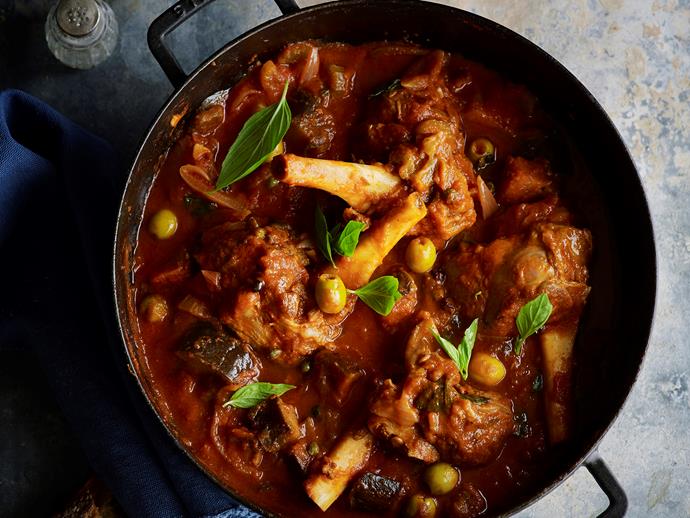 **[Lamb shanks and eggplant stew](https://www.womensweeklyfood.com.au/recipes/lamb-shanks-and-eggplant-stew-28655|target="_blank")**

Nourish your family with this delicious lamb shank and eggplant stew.