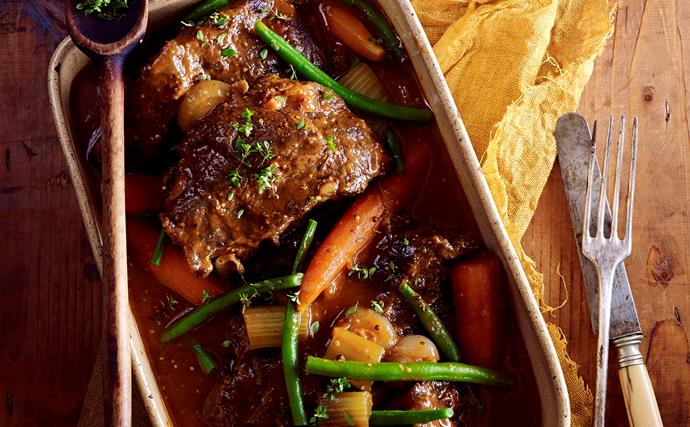 Beer and thyme beef cheeks
