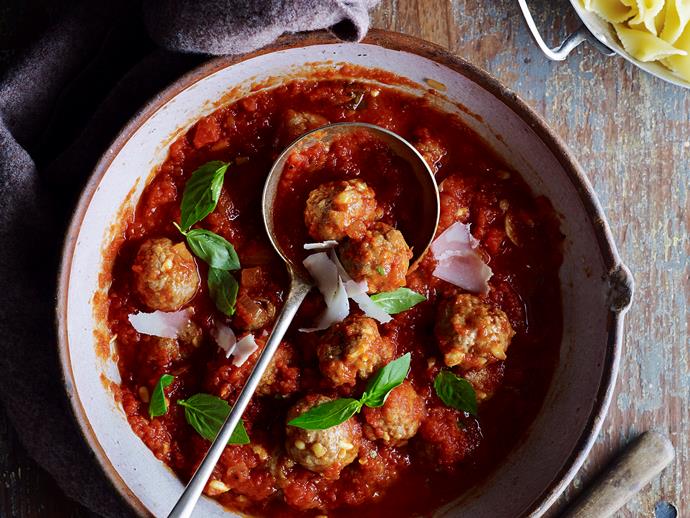Warm, hearty and utterly delicious, these [lamb meatballs](https://www.womensweeklyfood.com.au/recipes/sicilian-meatballs-in-spicy-tomato-sauce-28669|target="_blank")  are simmered in the slow cooker to tender perfection in a fragrant spicy tomato sauce. Serve with warm pasta or mashed tomato for a delicious family dinner idea.