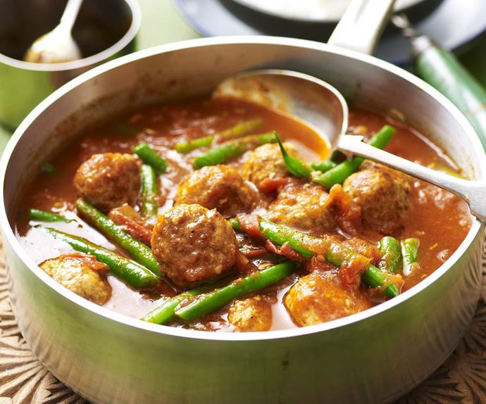 Pork meatball curry
