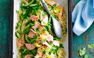 Salmon and quinoa salad