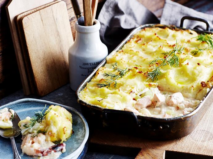Warm up your insides with this tasty and comforting [creamy prawn and fish pie](https://www.womensweeklyfood.com.au/recipes/creamy-prawn-and-fish-pie-28743|target="_blank")! With a wonderfully creamy texture and delicious flavours, there's no doubt this is a crowd-pleasing dish!