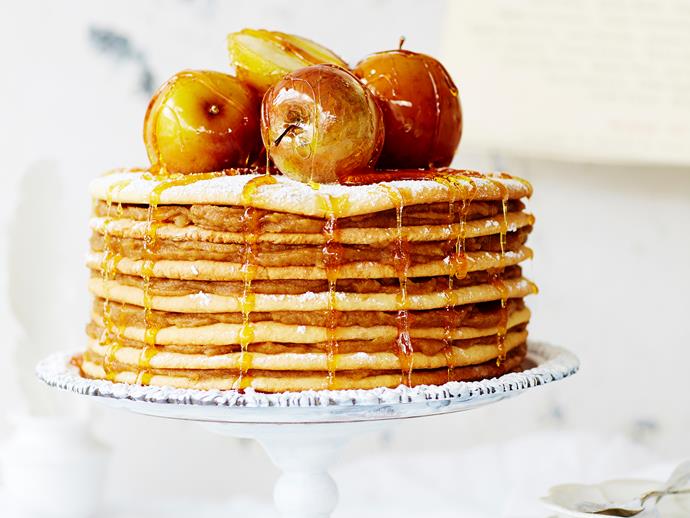 **[Spiced apple stack with toffee apples](https://www.womensweeklyfood.com.au/recipes/spiced-apple-stack-with-toffee-apples-28790|target="_blank")**

Spice up your next brunch or morning tea with this delightful spiced apple stack cake and sweet toffee apples!