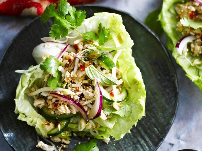 **[Larb](https://www.womensweeklyfood.com.au/recipes/larb-gai-spicy-chicken-salad-15122|target="_blank")** is a spicy salad based on minced chicken, beef or pork. It's popular in Vietnam and Thailand, and regarded as the national dish of Laos.