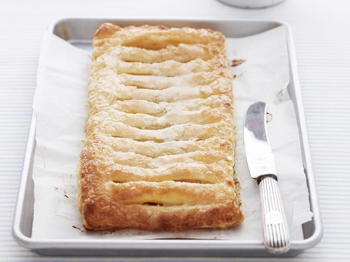 Indulge in this delightfully sweet [apricot and almond jalousie](https://www.womensweeklyfood.com.au/recipes/apricot-and-almond-jalousie-28800|target="_blank"), perfect for dessert or a morning tea treat!