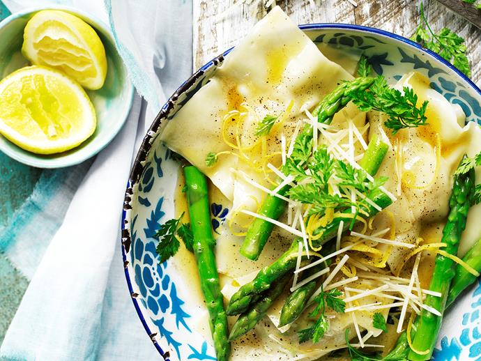 Indulge your taste buds with this tasty [chicken and asparagus ravioli](https://www.womensweeklyfood.com.au/recipes/chicken-and-asparagus-ravioli-28857|target="_blank") dish. Full of satisfying flavour and texture, yet jam packed with healthy nourishing ingredients!