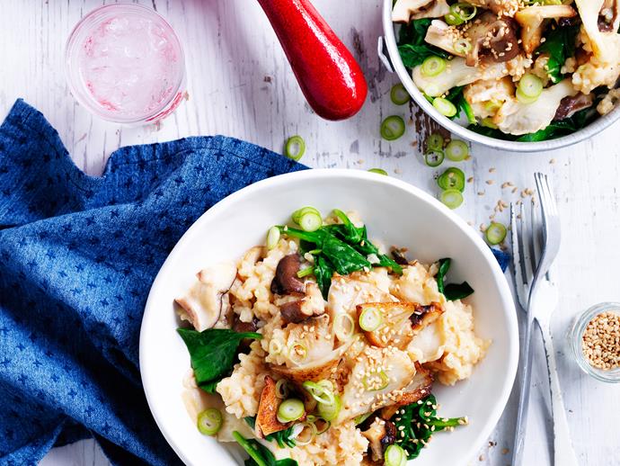 Enjoy the flavours of Asia with this delectable [butter miso mushroom risotto](https://www.womensweeklyfood.com.au/recipes/butter-miso-mushroom-risotto-28892|target="_blank"). This dish is quick and easy, yet still packs bags of flavour!