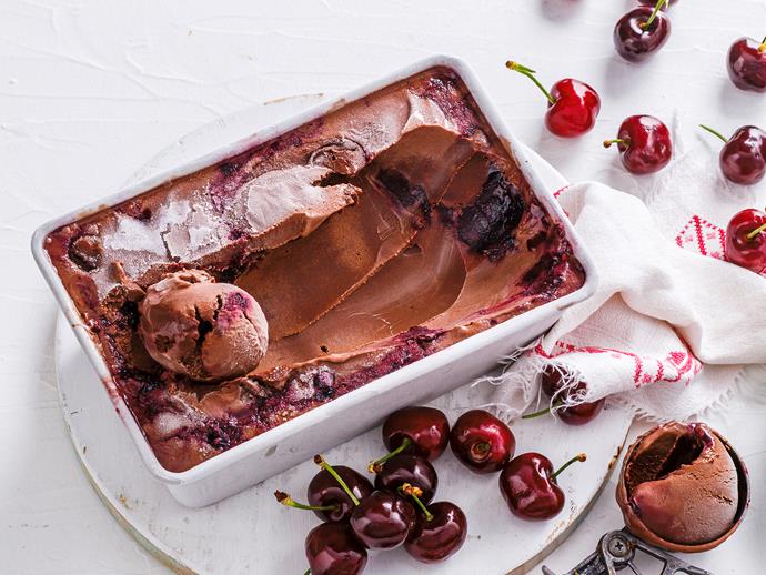 **[Chocolate and cherry ripple ice-cream](https://www.womensweeklyfood.com.au/recipes/chocolate-and-cherry-ripple-ice-cream-28938|target="_blank")**

Consider yourself a chocoholic? Then this sweet, rich, and delightfully indulgent chocolate and cherry ripple ice-cream is right up your alley! The ultimate sweet summer treat.