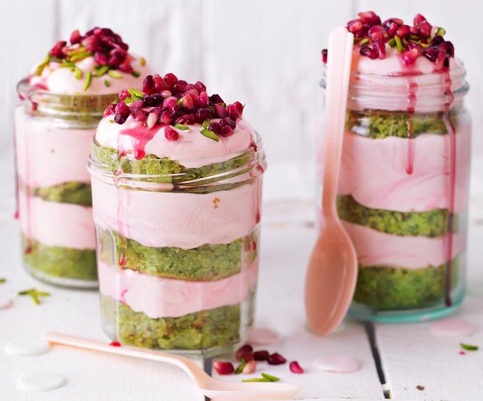 Pistachio and pomegranate cakes | Australian Women's Weekly Food