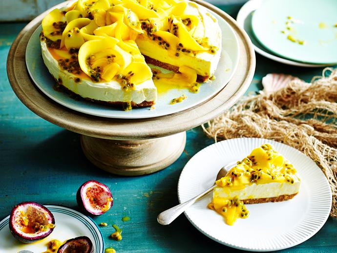 Satisfy your sweet tooth with this sweet and creamy [passionfruit and mango cheesecake](https://www.womensweeklyfood.com.au/recipes/passionfruit-and-mango-cheesecake-29009|target="_blank") - sweet, creamy and fruity! This is the perfect dessert for any night of the week!